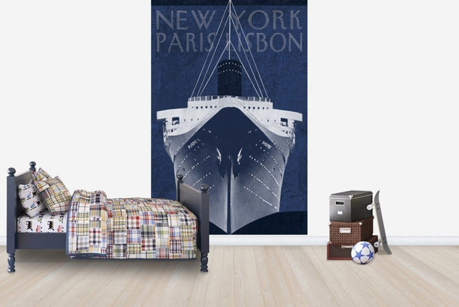 PHOTOWALL / Passage Atlantique Blueprint (e22769)