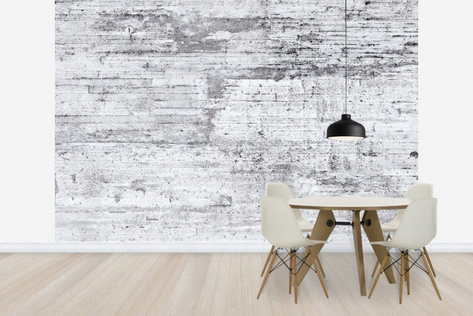 PHOTOWALL / White and Black Stone Wall (e23059)