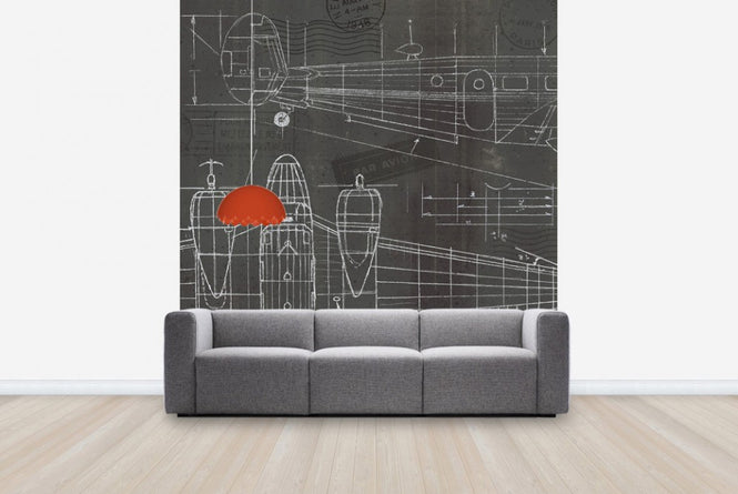 PHOTOWALL / Plane Blueprint 2 (e23411)