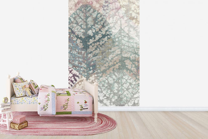 PHOTOWALL / Pastel Leaf Pattern (e23737)