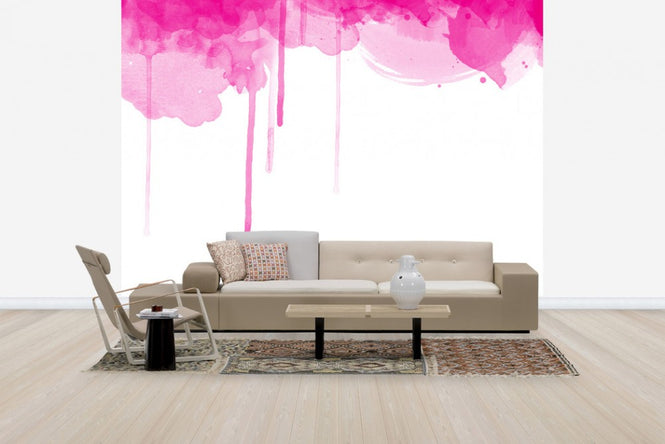 PHOTOWALL / Fluent Fuchsia Watercolor (e23943)