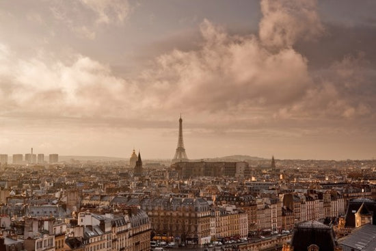 PHOTOWALL / Soft Clouds Sweeping by Paris (e24154)