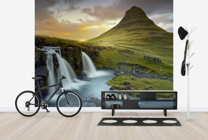 PHOTOWALL / Three Waterfalls - Iceland (e24315)