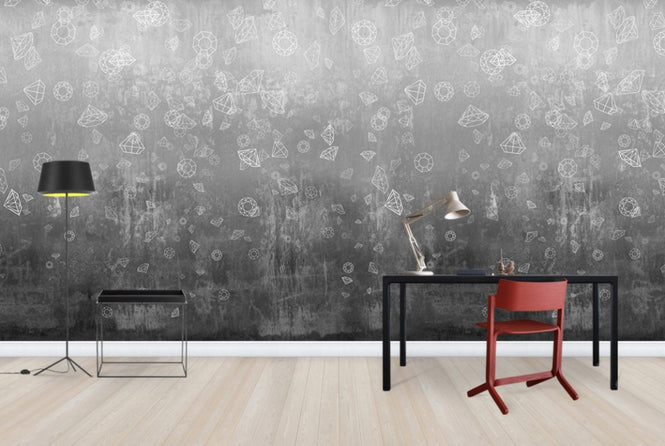 PHOTOWALL / Lost Diamonds - Black (e24472)