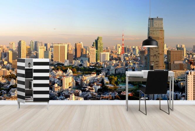 PHOTOWALL / Midtown, Roppongi Hills and Tokyo Tower at Sunset (e24531)
