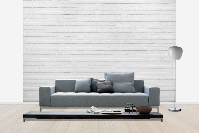 PHOTOWALL / White Natural Brick Wall (e40228)
