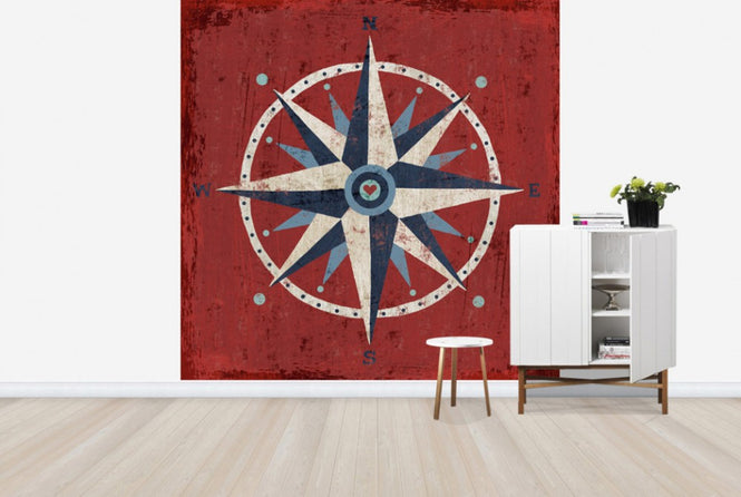 PHOTOWALL / Nautical Love Compass (e24846)