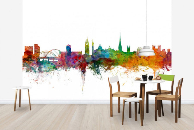 PHOTOWALL / Newcastle England Skyline (e24876)