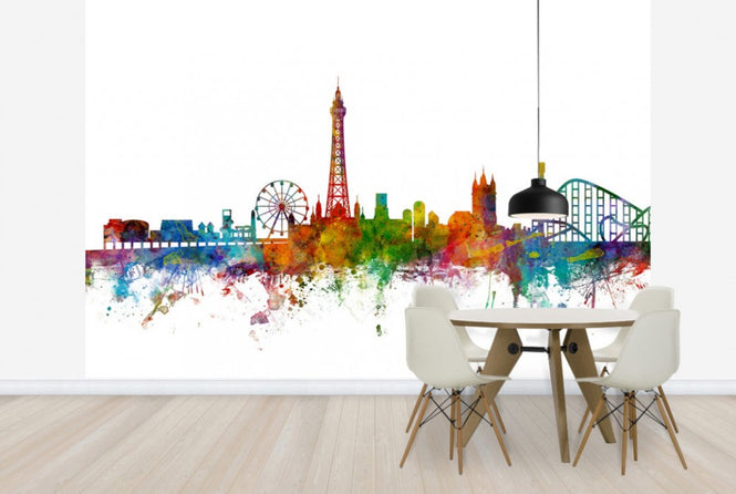PHOTOWALL / Blackpool England Skyline (e24936)
