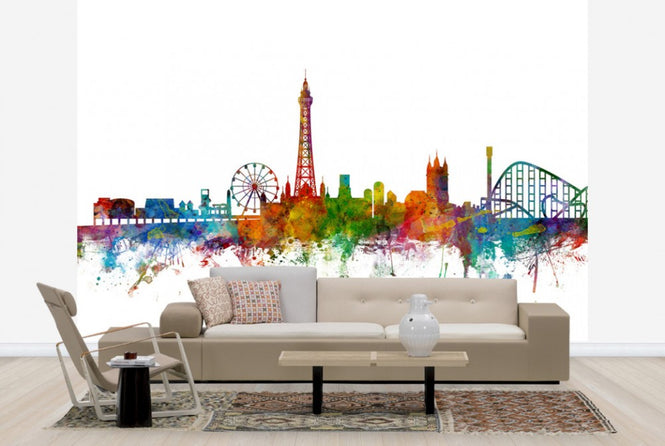 PHOTOWALL / Blackpool England Skyline (e24936)