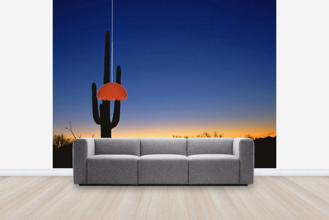 PHOTOWALL / Silhouette of Desert Cactus (e40337)