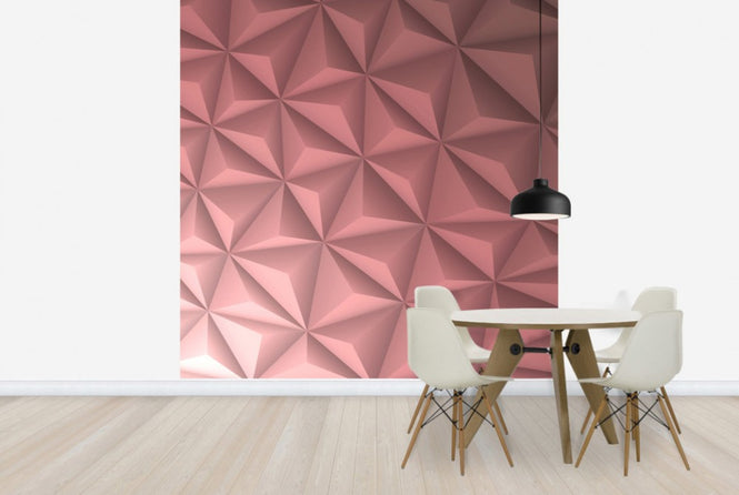 PHOTOWALL / Pink Geometric (e25038)