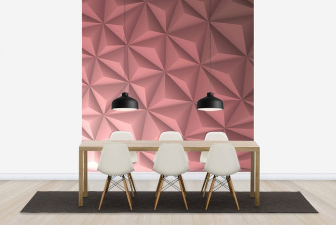PHOTOWALL / Pink Geometric (e25038)