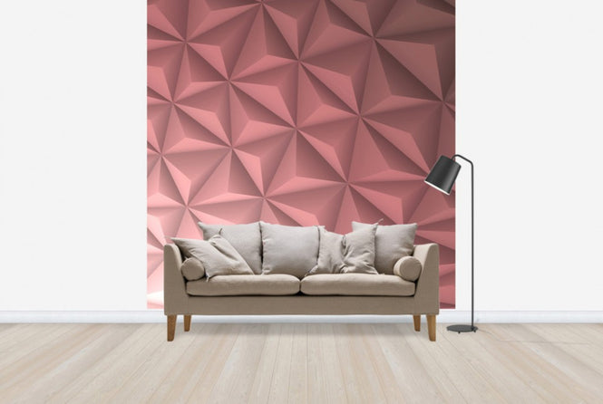 PHOTOWALL / Pink Geometric (e25038)