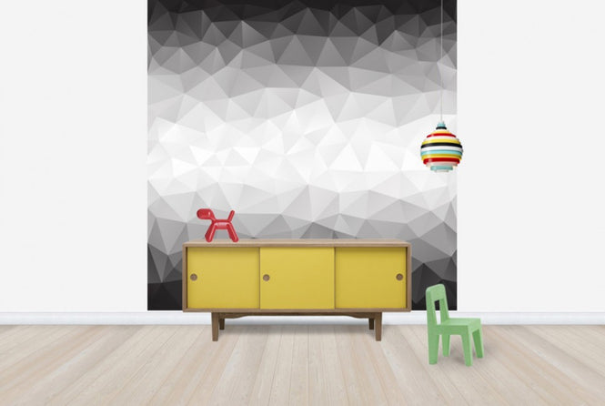 PHOTOWALL / Polygonal Grey Shades (e25041)