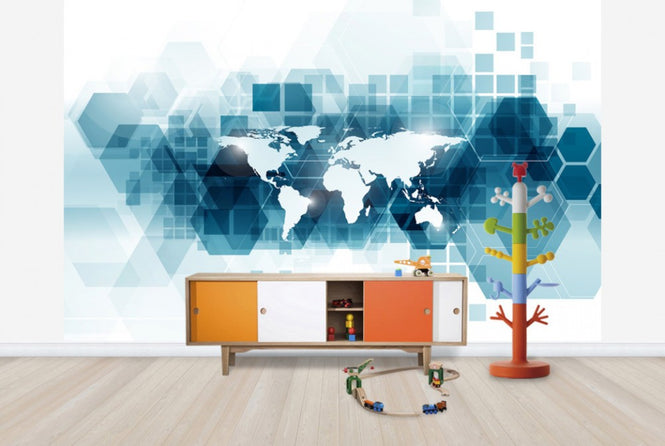 PHOTOWALL / Transparent Vector World (e25049)
