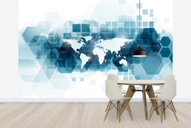 PHOTOWALL / Transparent Vector World (e25049)