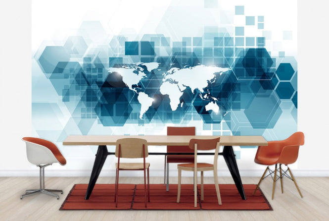 PHOTOWALL / Transparent Vector World (e25049)