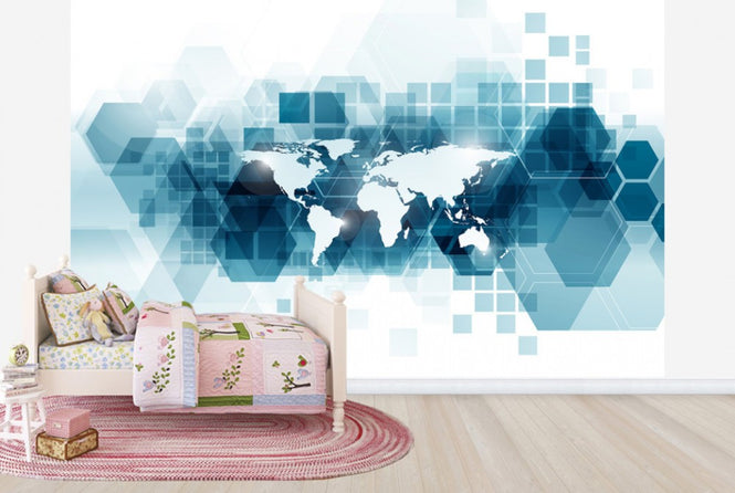 PHOTOWALL / Transparent Vector World (e25049)
