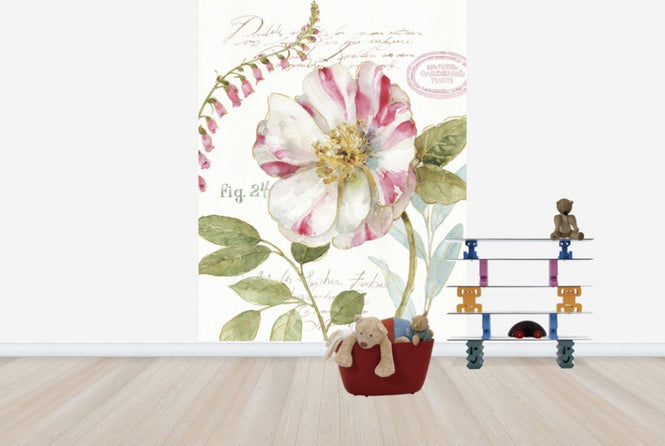PHOTOWALL / Candy Cane Striped Flower (e25061)