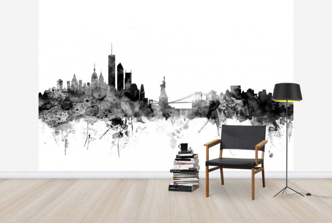 PHOTOWALL / New York Skyline Black (e25404)