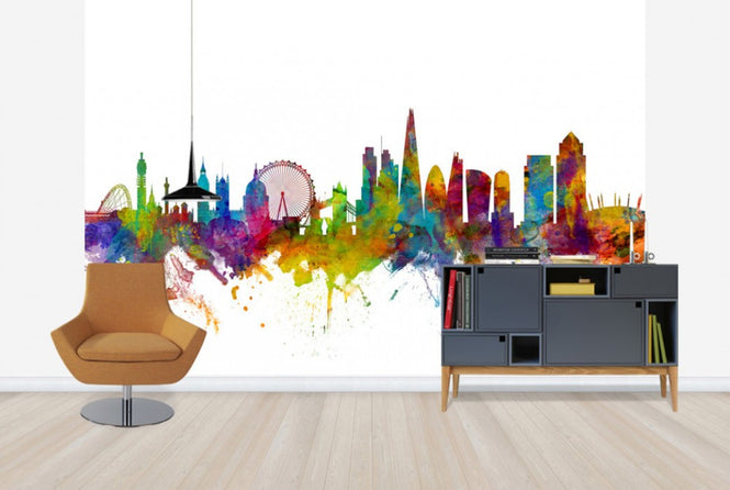 PHOTOWALL / London Canary Wharf skyline (e25466)
