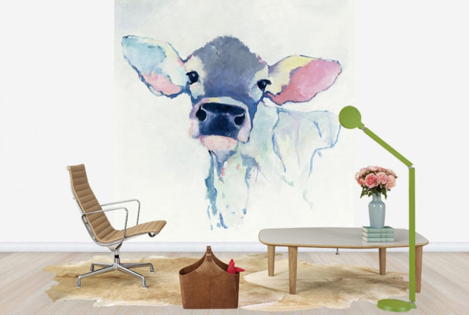 PHOTOWALL / Watercolor Cow (e25653)