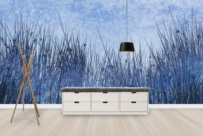 PHOTOWALL / Blue Grass Silhouette (e25725)