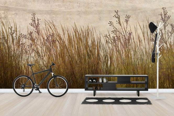 PHOTOWALL / Brass Grass Silhouette (e25726)