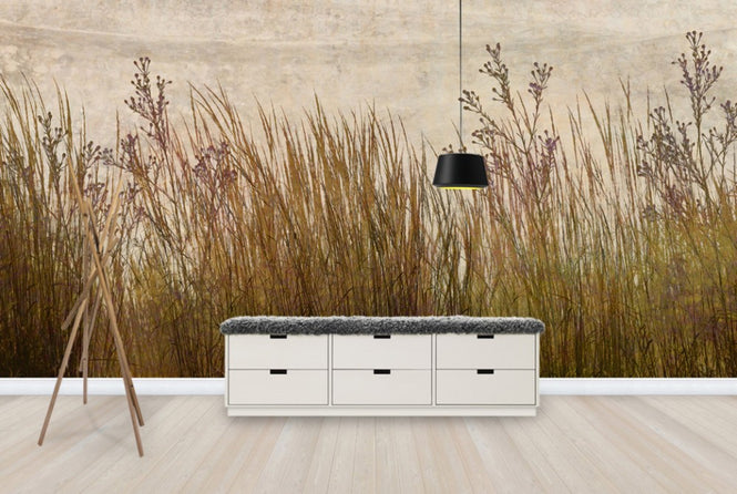 PHOTOWALL / Brass Grass Silhouette (e25726)