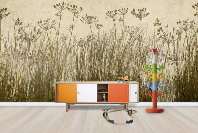 PHOTOWALL / Golden Grass Silhouette (e25729)