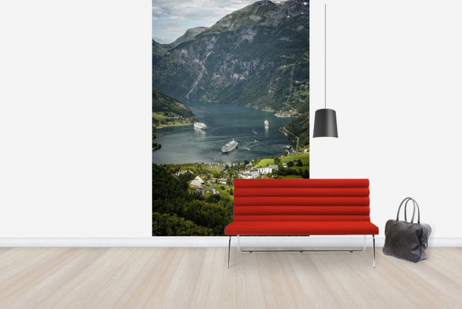 PHOTOWALL / Boats in Geirangerfjord, Norway (e29911)
