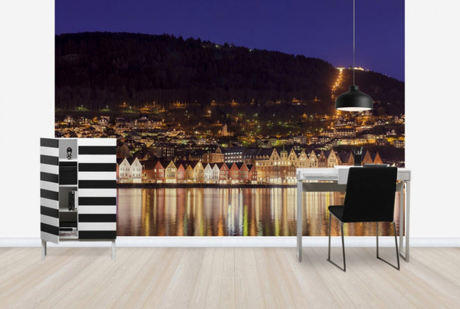 PHOTOWALL / Colorful Houses of Bergen, Norway (e29924)