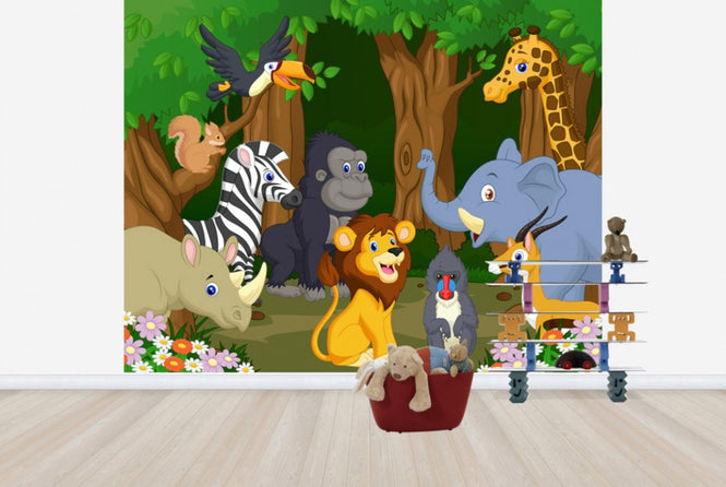 PHOTOWALL / Wild Animal Cartoon (e25823)