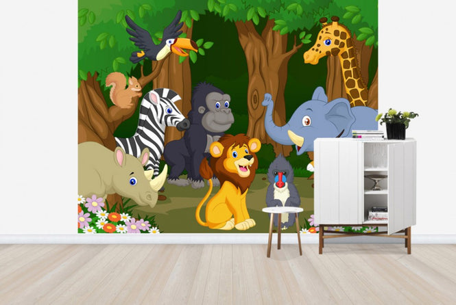 PHOTOWALL / Wild Animal Cartoon (e25823)