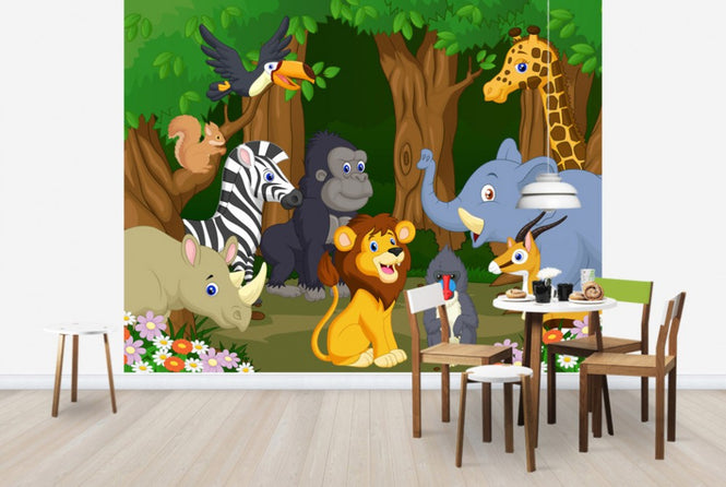 PHOTOWALL / Wild Animal Cartoon (e25823)