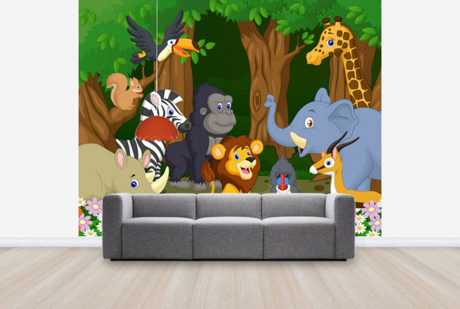 PHOTOWALL / Wild Animal Cartoon (e25823)