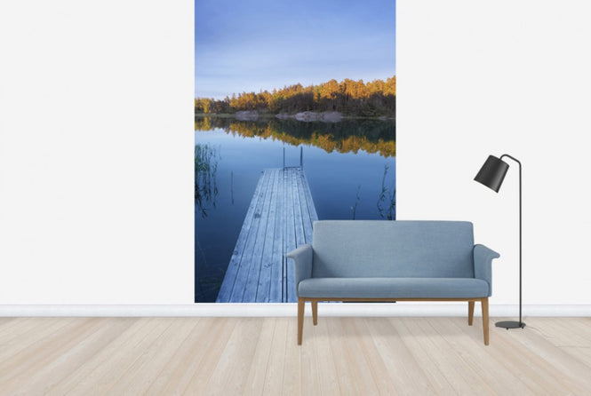 PHOTOWALL / Wooden Pier in Shadow (e29990)