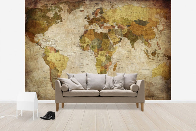 PHOTOWALL / Old Vintage World Map (e30158)