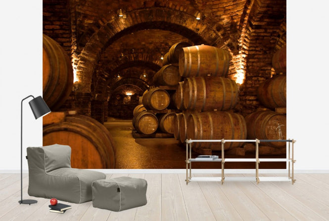 PHOTOWALL / Wine Cellar Barrels (e30228)