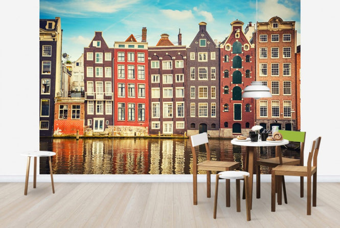 PHOTOWALL / Amsterdam Houses with Water - shutterstock (e40654)