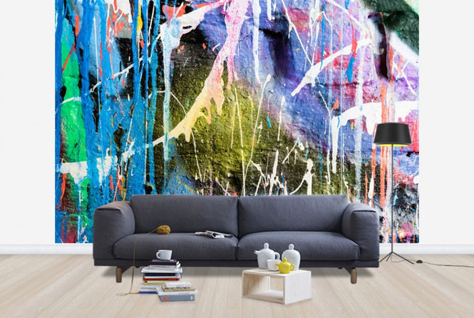 PHOTOWALL / Dripping Paint Graffiti Wall (e40664)