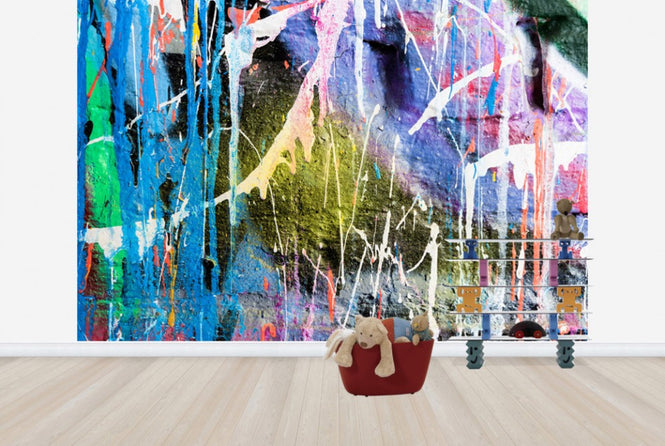 PHOTOWALL / Dripping Paint Graffiti Wall (e40664)