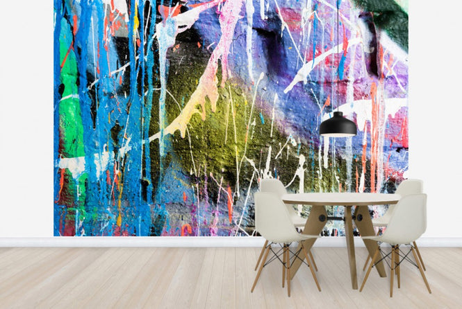 PHOTOWALL / Dripping Paint Graffiti Wall (e40664)