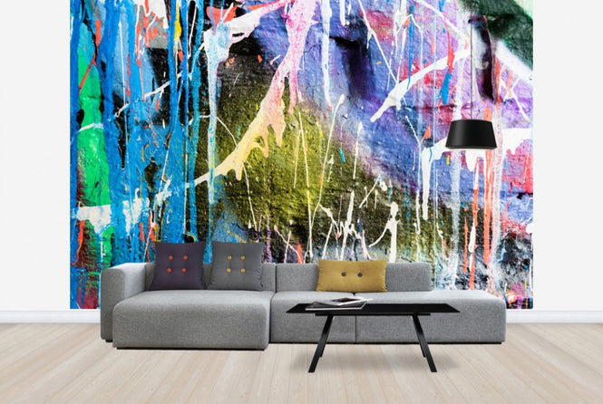 PHOTOWALL / Dripping Paint Graffiti Wall (e40664)