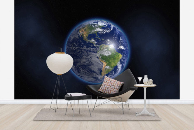 PHOTOWALL / Glowing Earth floating in Space (e40622)