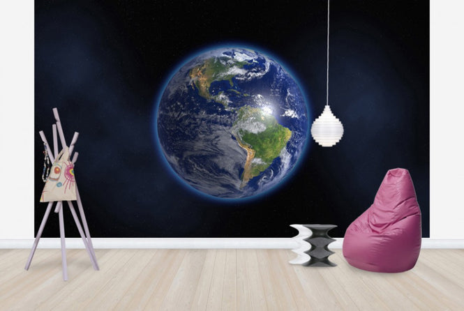 PHOTOWALL / Glowing Earth floating in Space (e40622)