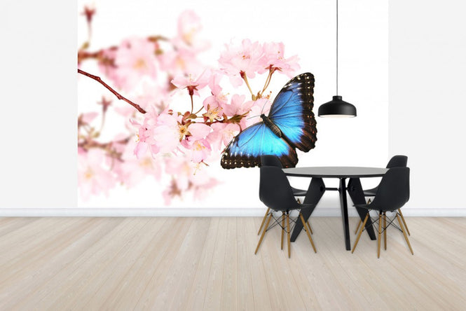 PHOTOWALL / Butterfly Cherry Blossoms (e40690)