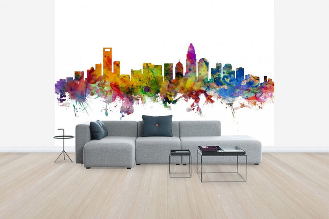 PHOTOWALL / Charlotte North Carolina Skyline (e30461)