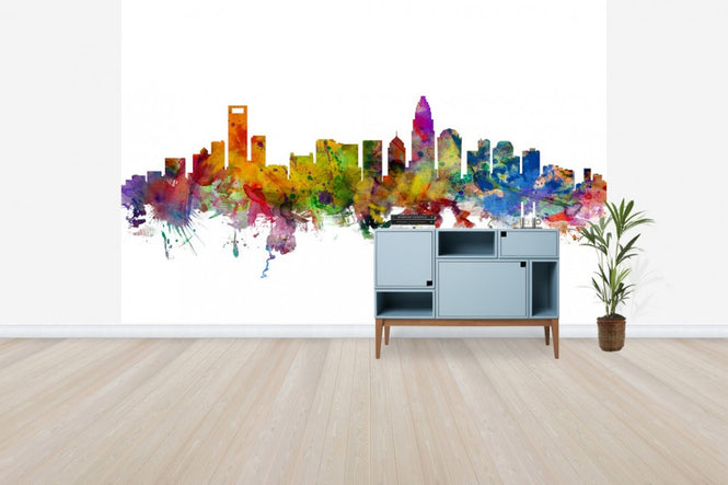 PHOTOWALL / Charlotte North Carolina Skyline (e30461)